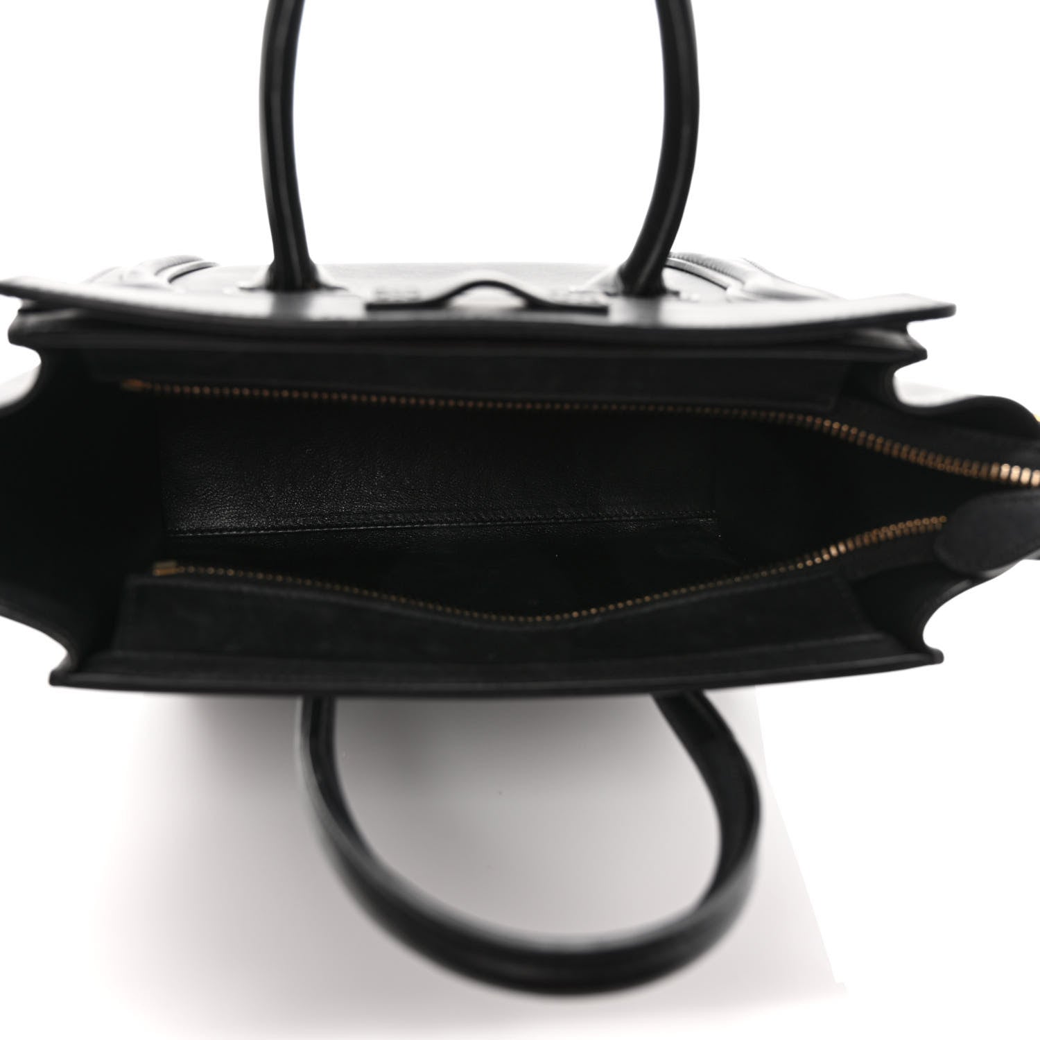 Celine Smooth Calfskin Nano Luggage Black 6 of 9