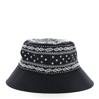 Hermes Technical Gabardine Balade Bandana Bucket Hat 58 Marine 6 of 8