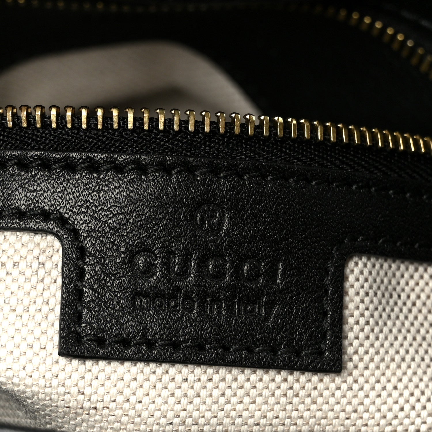 Gucci Arabella Calfskin Horsebit 73 Medium Bucket Bag Black 6 of 10
