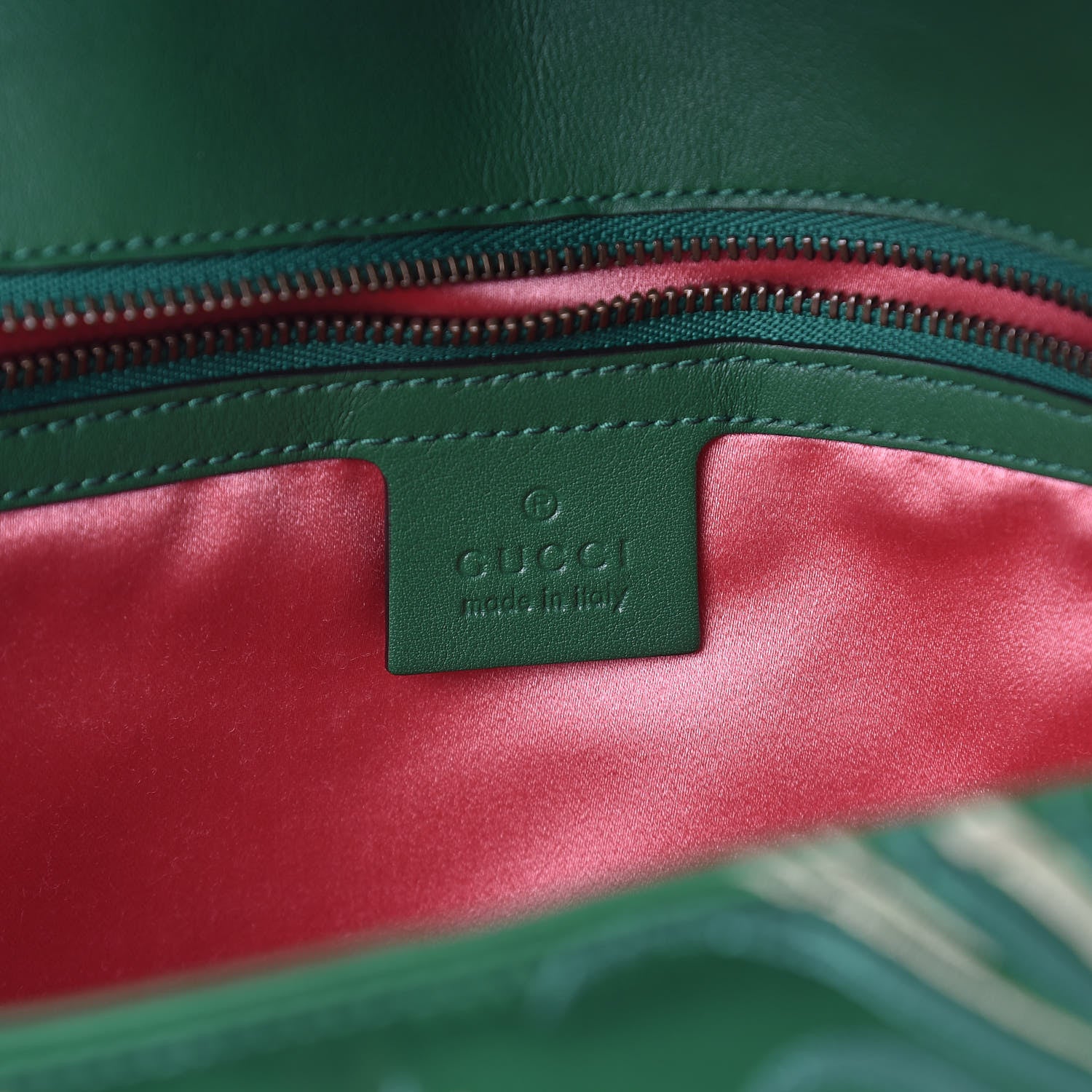 Gucci Jacquard Matelasse Floral Medium GG Marmont Shoulder Bag Green 6 of 11