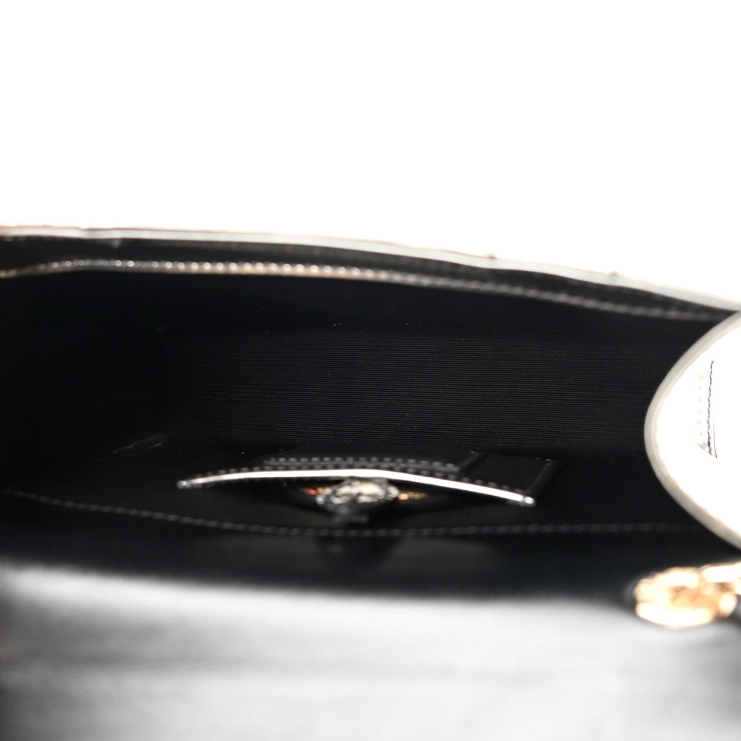 Bulgari Metallic Calfskin Small Serpenti Forever Snake Strap Crossbody Bag Silver 5 of 10