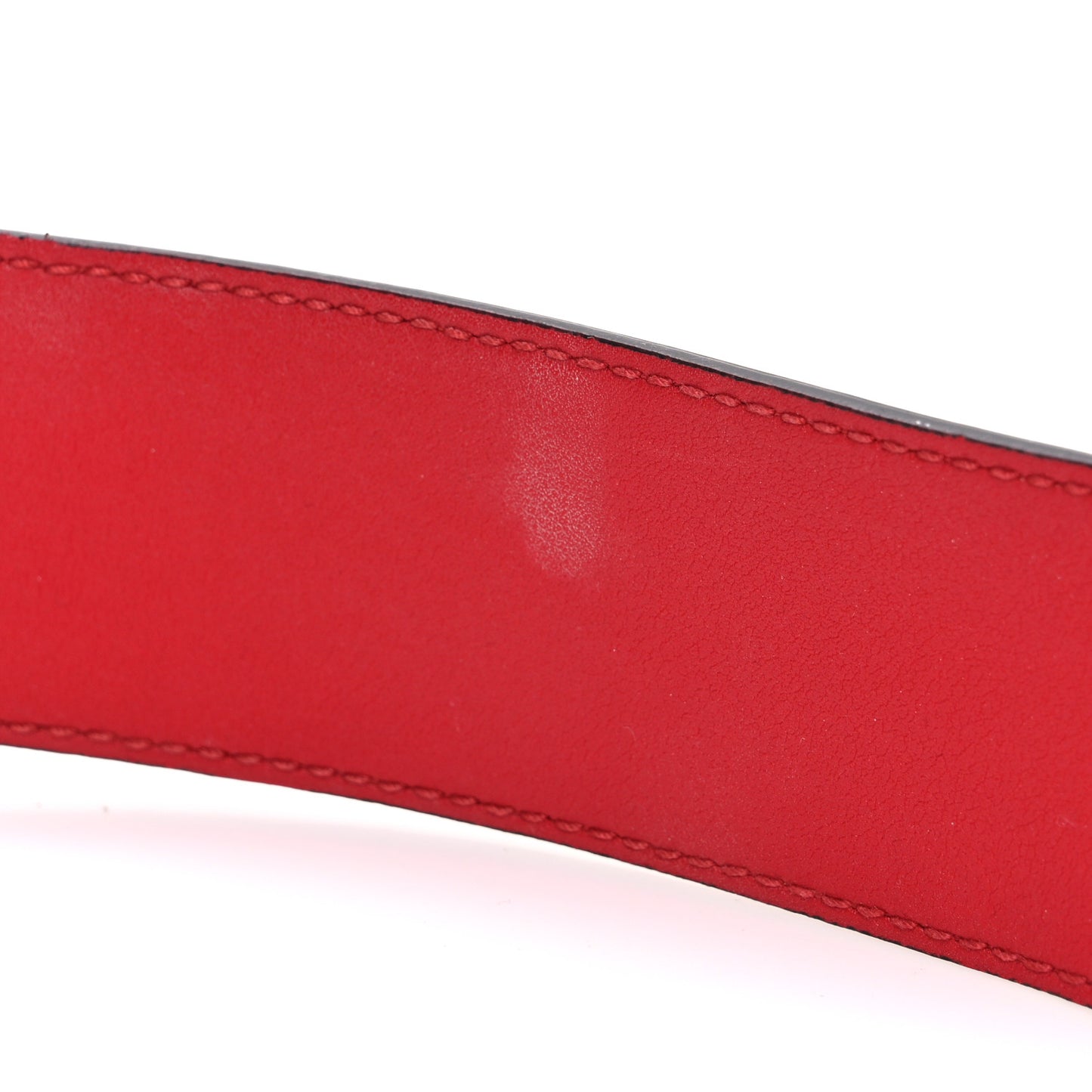 Patent Rubber Game Patch Logo Belt Bag  85 34 Hibiscus Red