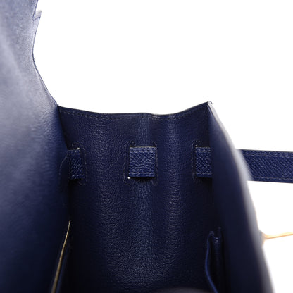 Hermes Epsom Kelly Sellier 32 Bleu Encre 18 of 36