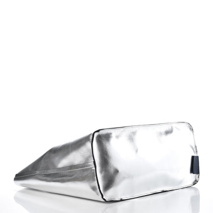 Givenchy Metallic Calfskin Suede Ombre Large Reversible Antigona Tote Blue Silver 8 of 15
