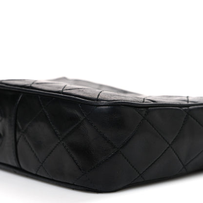 Chanel Lambskin Quilted CC Tassel Camera Case Black 11 of 14