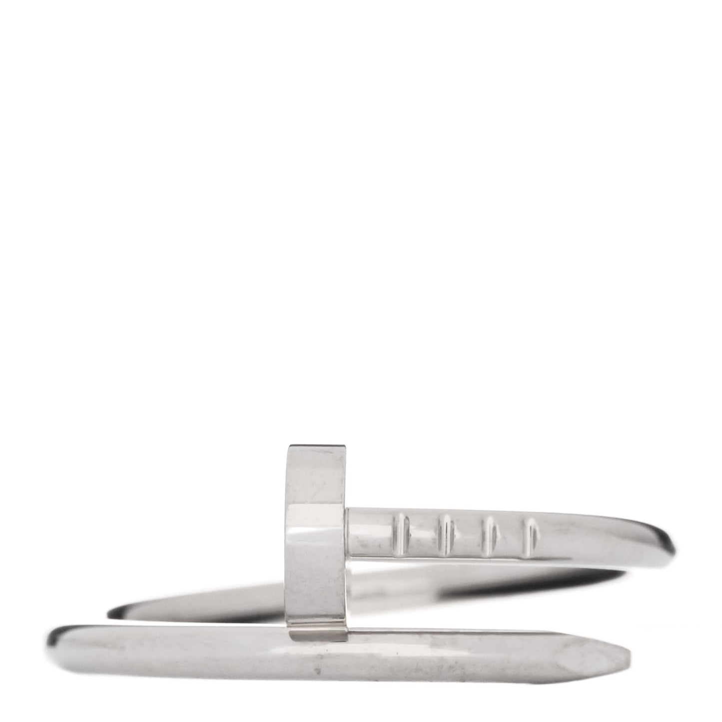 18K White Gold Small Juste Un Clou Ring 54 6.75
