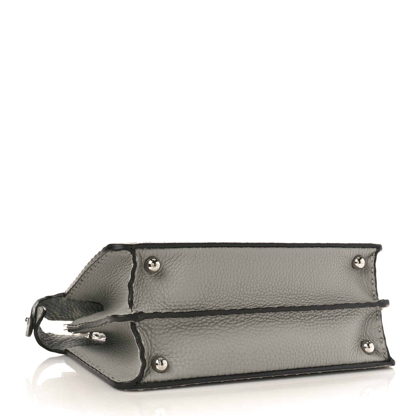 Cuoio Romano Selleria Bi-Color Small Peekaboo I SEE U Satchel Ghiaccio Asfalto