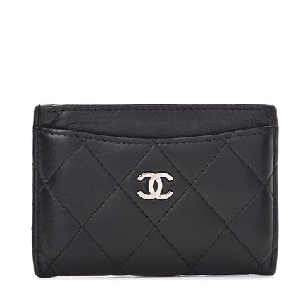 Chanel Lambskin Quilted Card Holder Black 1 of 9