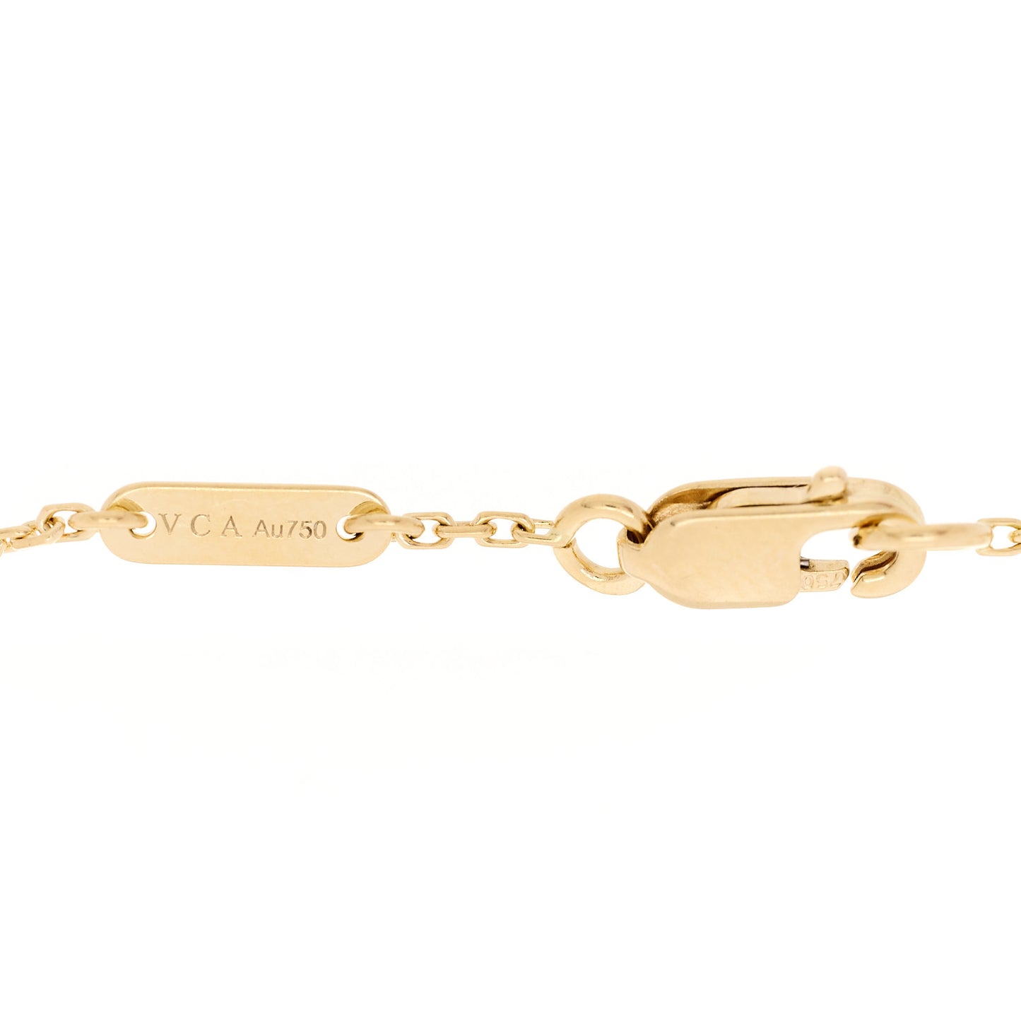18K Yellow Gold Mother of Pearl Sweet Alhambra Butterfly Bracelet