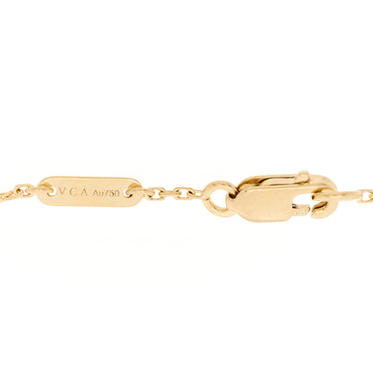 Van Cleef & Arpels 18K Yellow Gold Mother of Pearl Sweet Alhambra Butterfly Bracelet 4 of 5