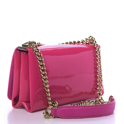 Versace Patent Palazzo Medusa Chain Shoulder Bag Pink 3 of 9