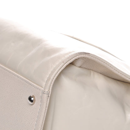 Chanel Glazed Calfskin Large Deauville Tote Ivory 13 of 13