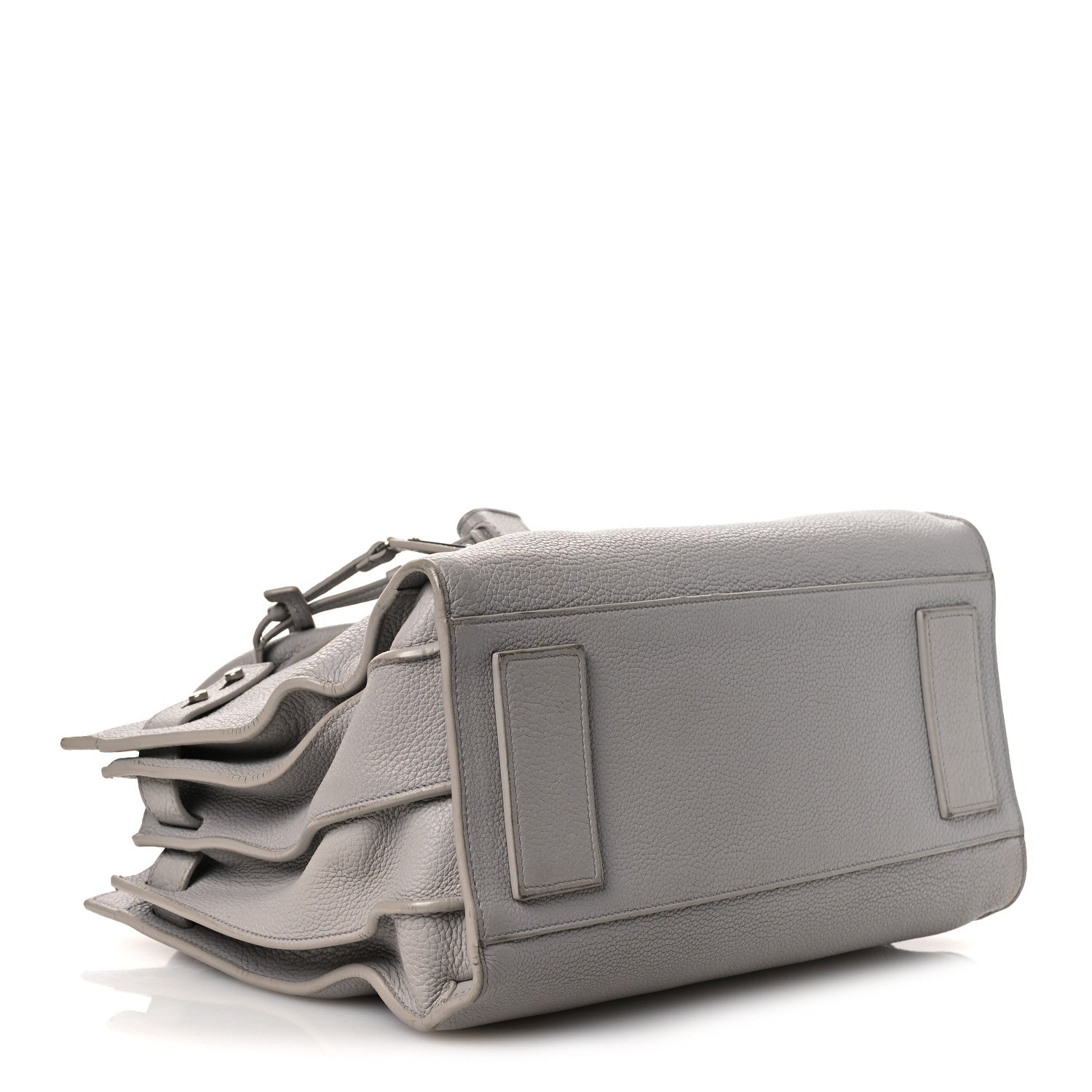 Saint Laurent Grained Calfskin Small Supple Sac De Jour Grey 5 of 19