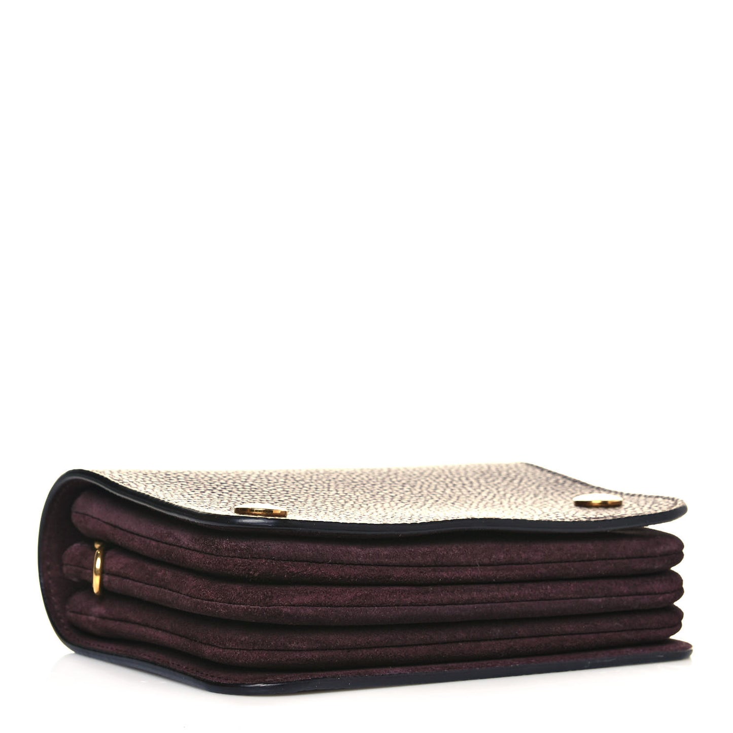 Classic Grain Calfskin Small Clifton Flap Oxblood
