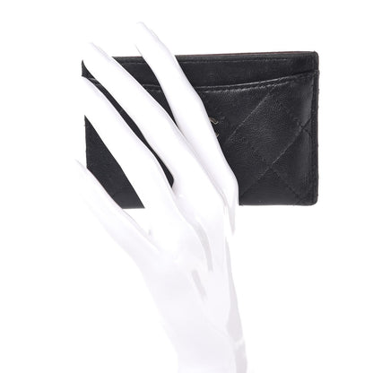 Chanel Lambskin Quilted Card Holder Black 2 of 12