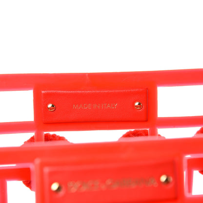 Dolce & Gabbana PVC Cage Market Tote Red 6 of 9