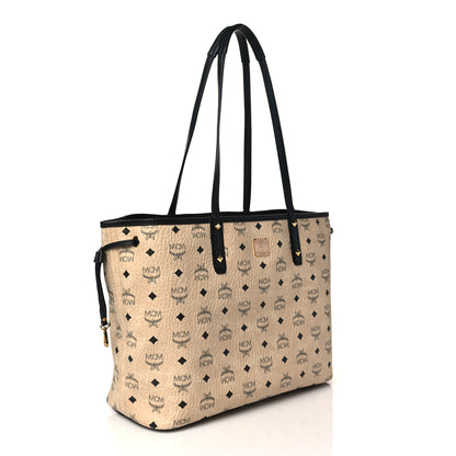 MCM Visetos Medium Liz Reversible Shopper Tote Beige 5 of 19
