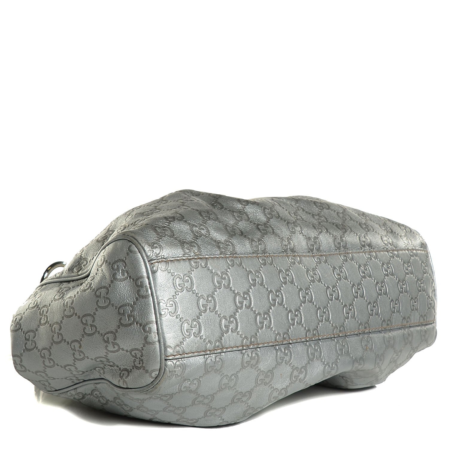 Gucci Guccissima Medium Sukey Tote Silver 4 of 8