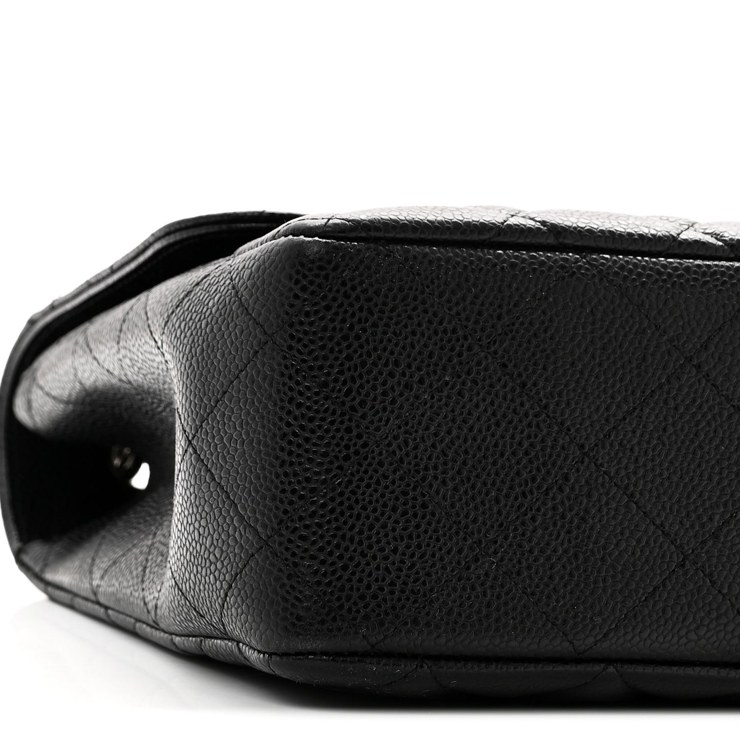 Caviar Quilted Jumbo Single Flap Black