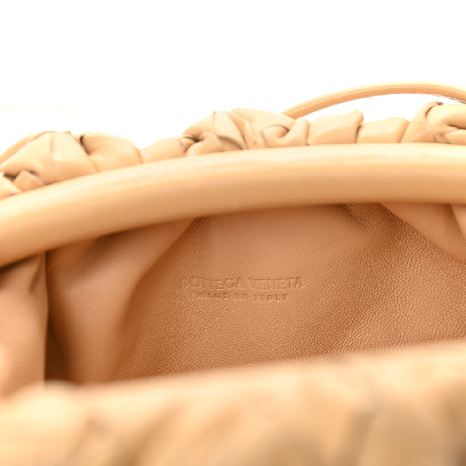 Bottega Veneta Nappa Intrecciato The Mini Pouch Almond 6 of 9