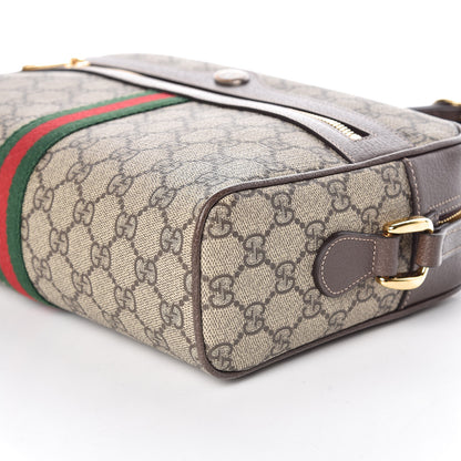 Gucci GG Supreme Monogram Web Small Ophidia Shoulder Bag Brown 6 of 10