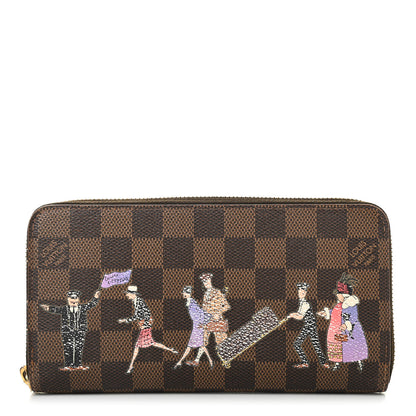 Louis Vuitton Damier Ebene Illustre Zippy Wallet Violet 1 of 12