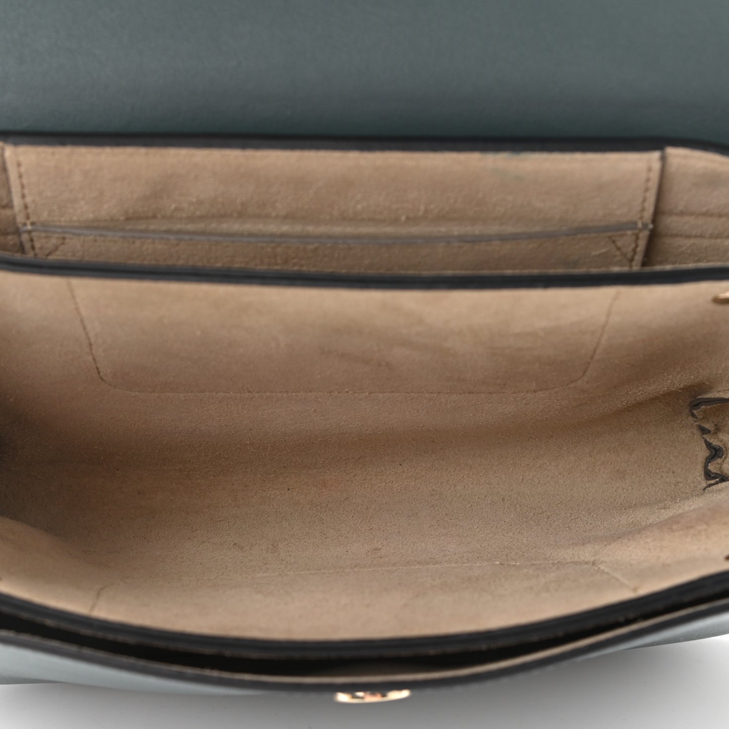 Suede Calfskin Small Faye Shoulder Bag Cloudy Blue