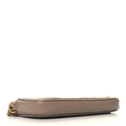 Gucci Calfskin Matelasse Mini GG Marmont Chain Crossbody Bag Porcelain Rose 4 of 11