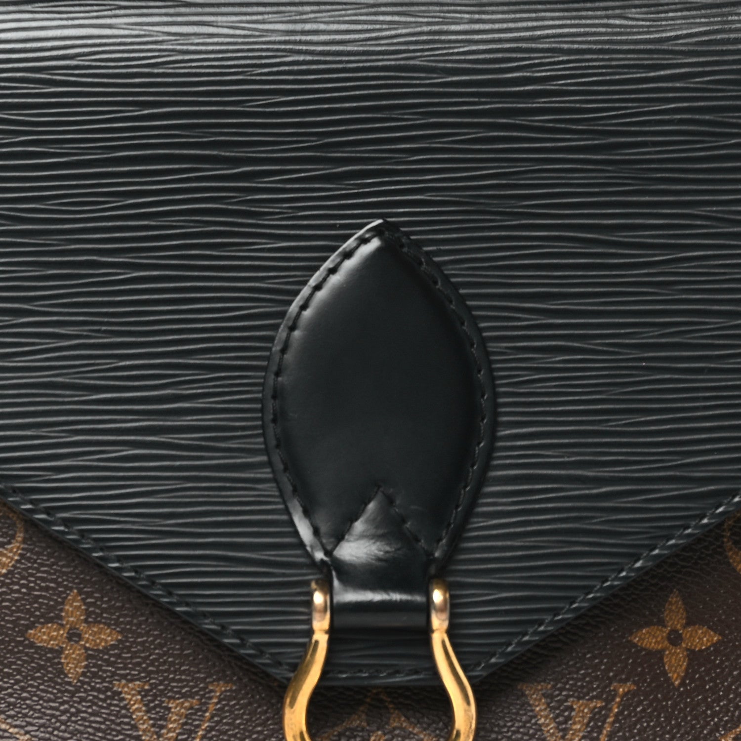 Louis Vuitton Epi Monogram Saint Michel Black 7 of 10