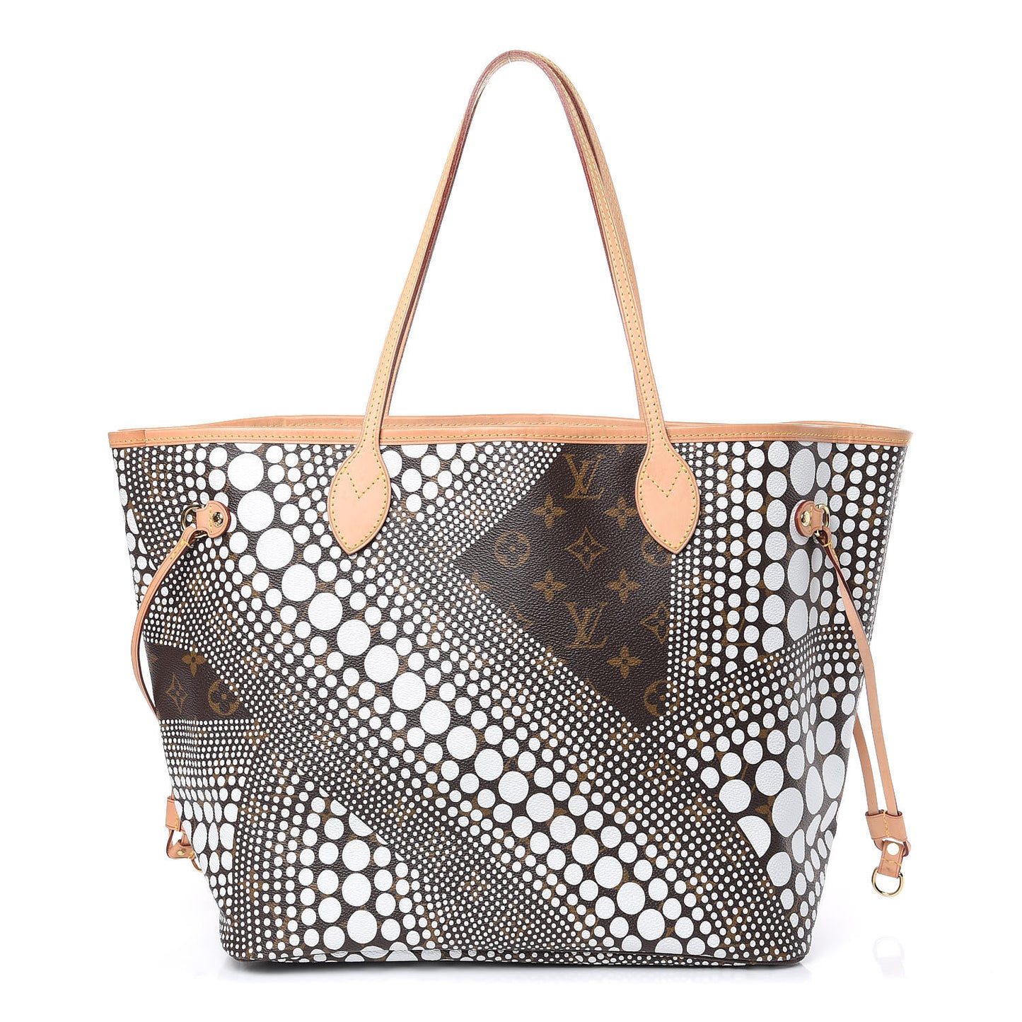 Monogram Kusama Waves Neverfull MM White