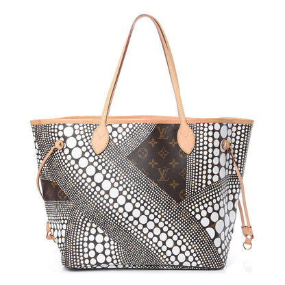Louis Vuitton Monogram Kusama Waves Neverfull MM White 1 of 15