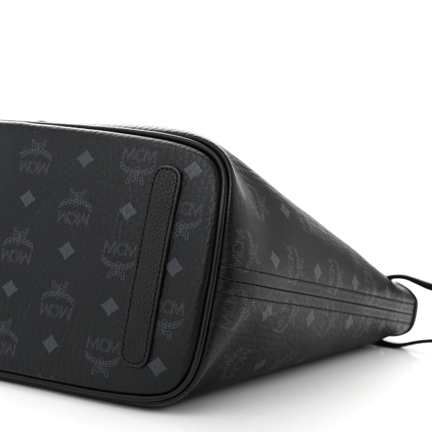 MCM Visetos Medium Liz Reversible Shopper Tote Black 14 of 16