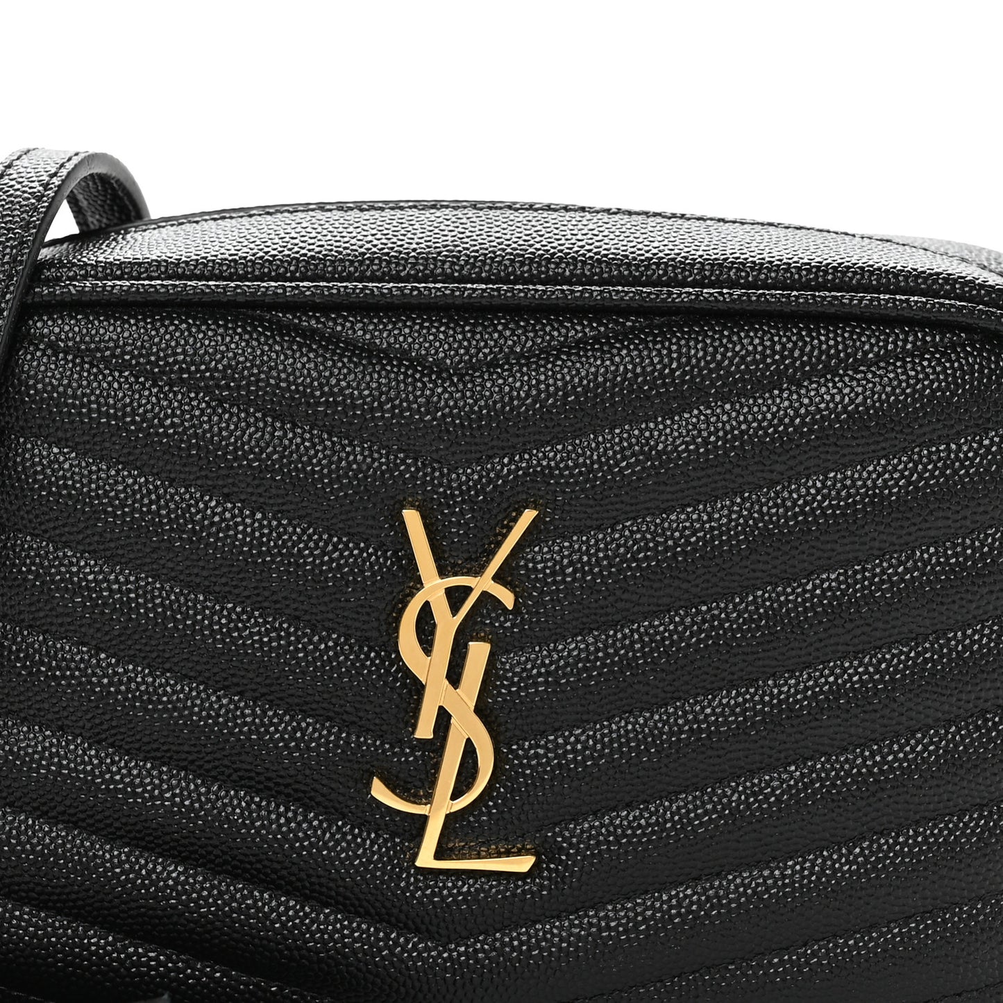 Grain De Poudre Matelasse Monogram Mini Lou Camera Bag Black