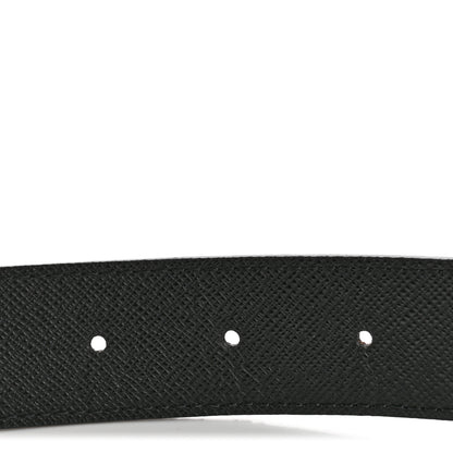 Louis Vuitton Calfskin Monogram 30mm LV Initiales Reversible Belt 75 30 Black 6 of 9