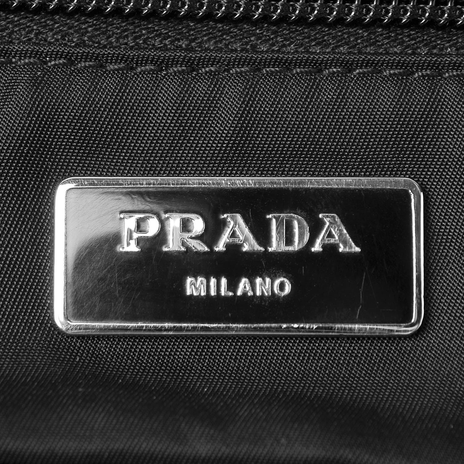 Prada Nylon Montagna Compression Backpack Black 7 of 9