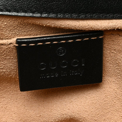 Gucci Calfskin Matelasse Mini GG Marmont Shoulder Bag Black 6 of 11