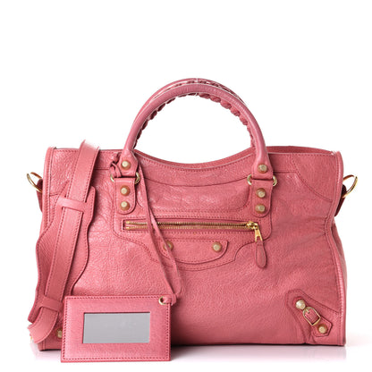 Balenciaga Agneau Giant 12 Gold Hardware City Rose Bombon Raspberry 1 of 13