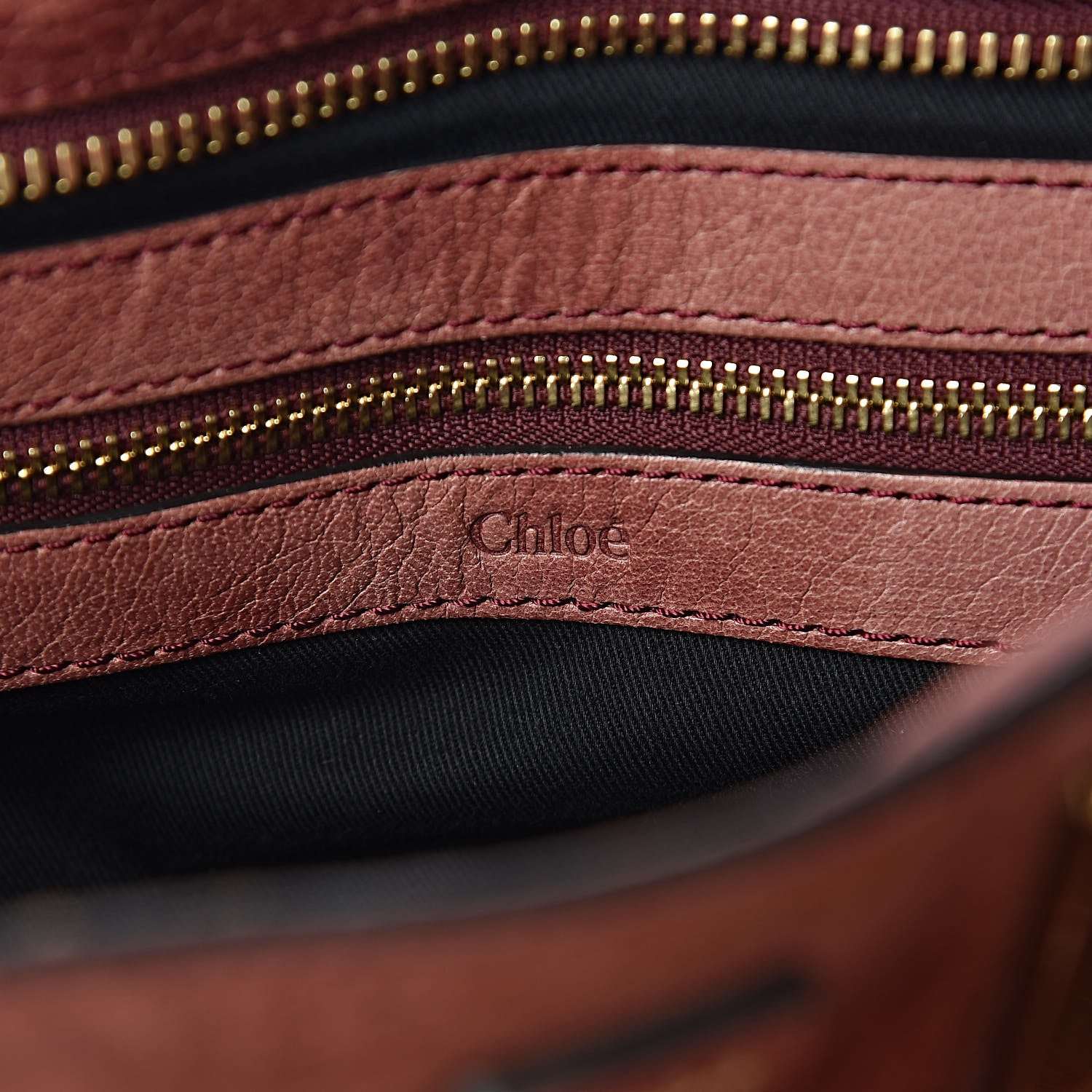 Chloe Tumbled Lambskin Medium Ethel Satchel Nutmeg Moka 6 of 13