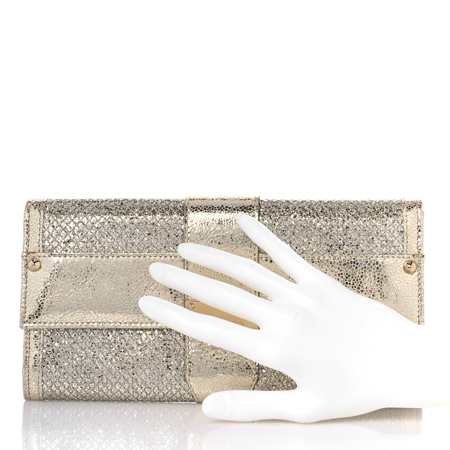 Glitter Fabric Reese Clutch Wallet Metallic
