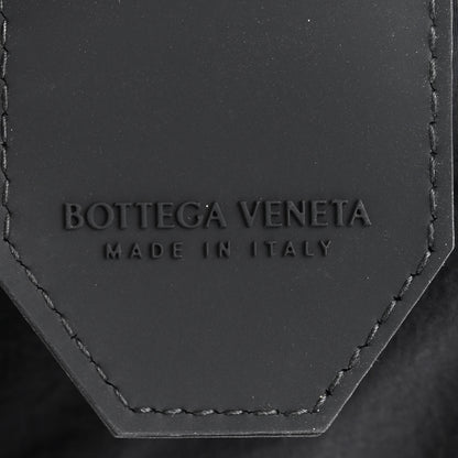 Bottega Veneta Paper Calfskin Maxi Intreccio Cassette Crossbody Bag Black 6 of 12