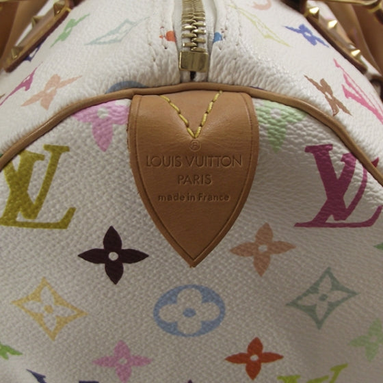 Monogram Multicolor Speedy 30 White