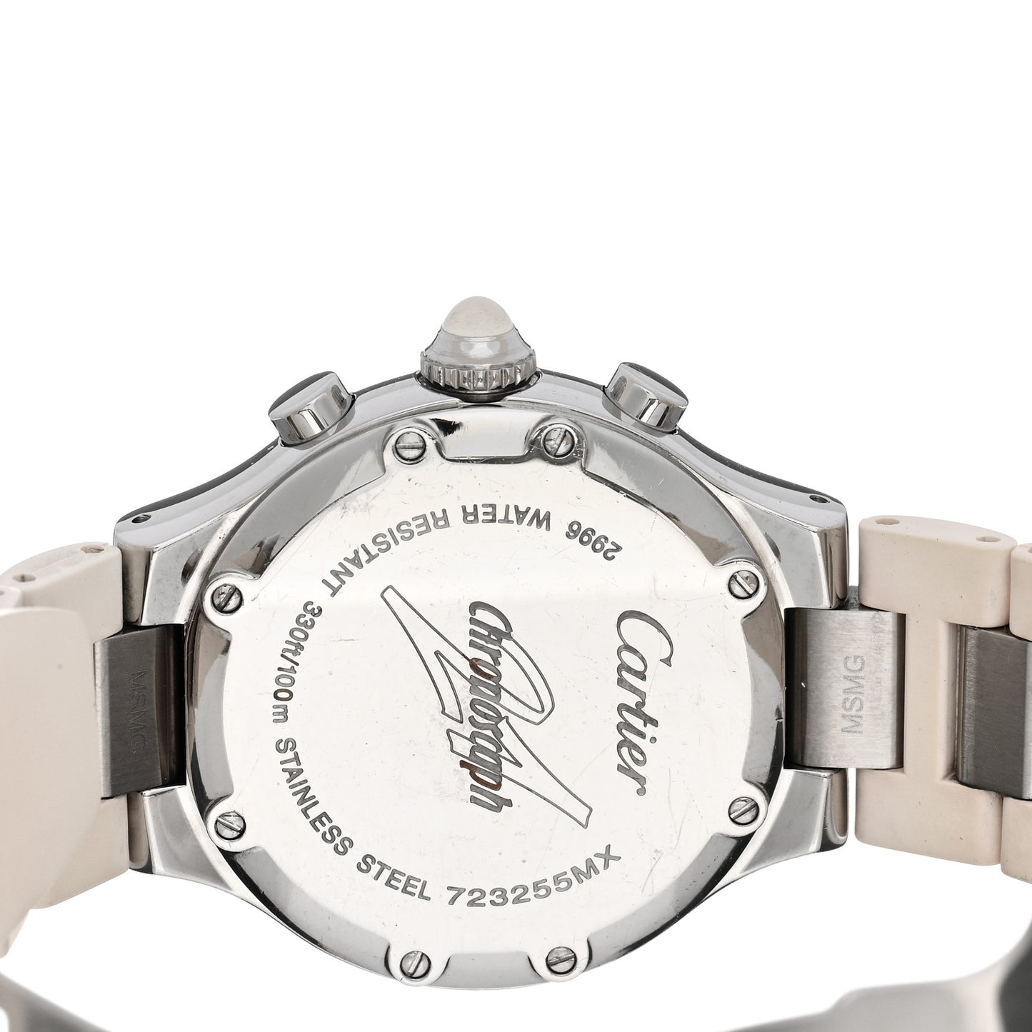 Stainless Steel Rubber 32mm Must 21 Chronoscaph Quartz Watch