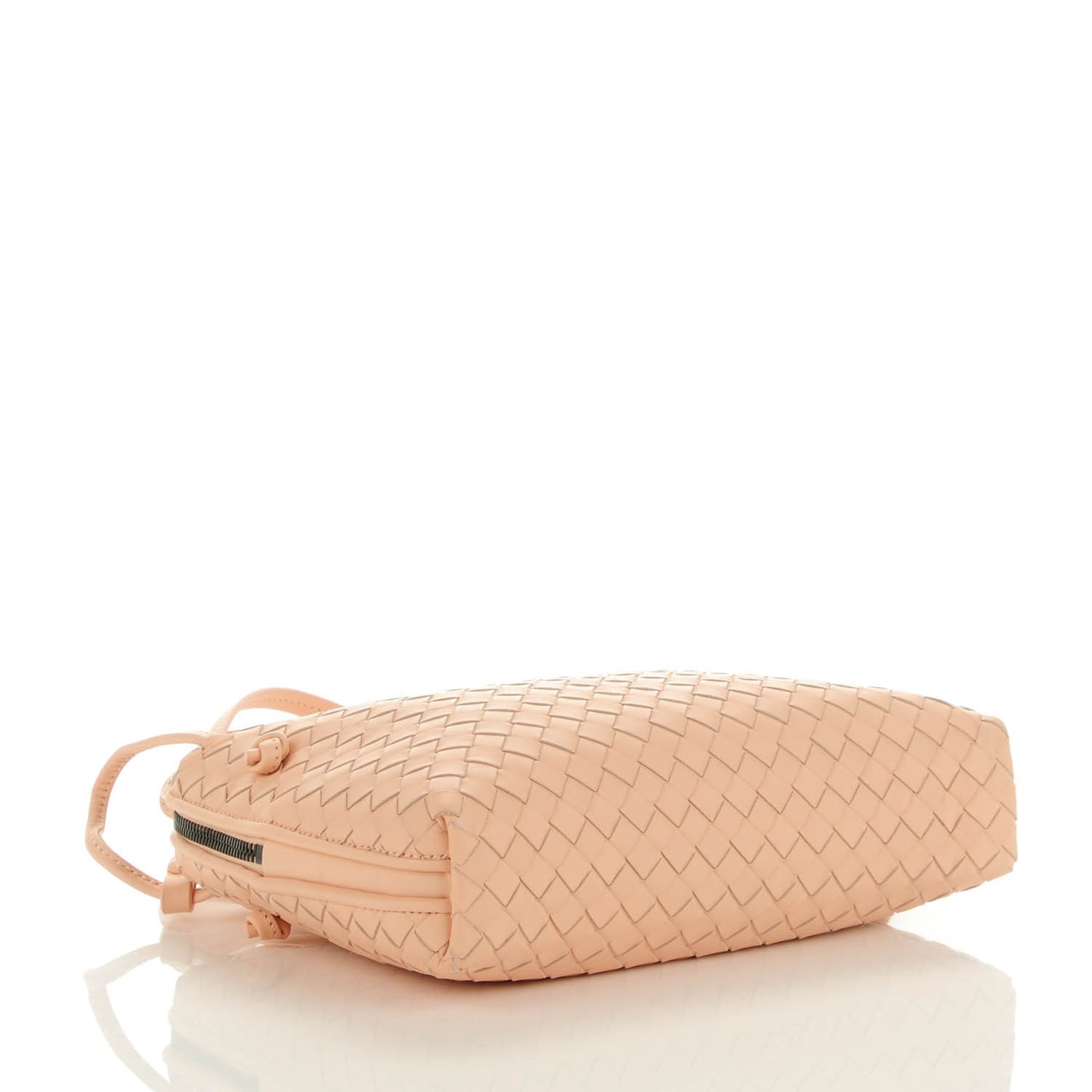 Nappa Intrecciato Pillow Crossbody Messenger Flamingo