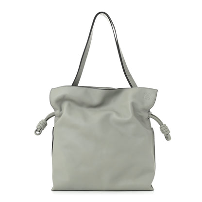 Loewe Calfskin Large Flamenco Knot Bag Grey 1 of 9