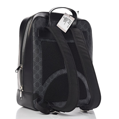 Gucci GG Supreme Monogram Web Tote Backpack Black Grey 3 of 9