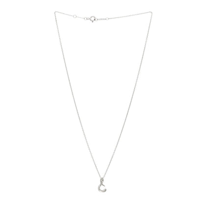 Tiffany Sterling Silver Elsa Peretti Letter S Pendant Necklace 3 of 4