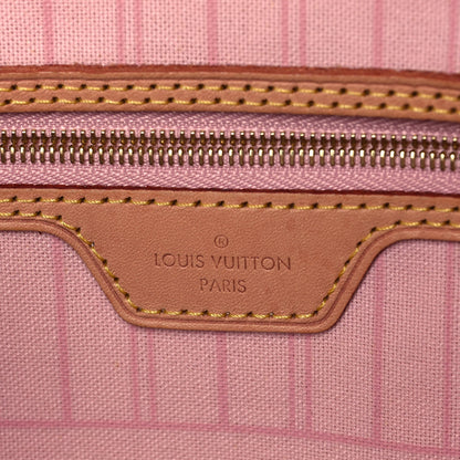Louis Vuitton Damier Azur Neo Neverfull MM Rose Ballerine 7 of 18