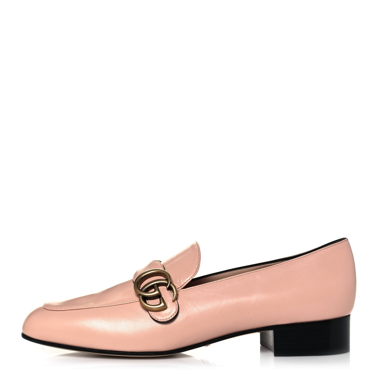 Gucci Malaga Kid Womens GG Marmont Loafers 40 Perfect Pink 1 of 9
