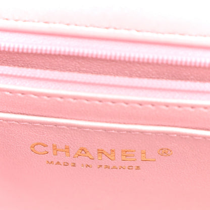 Chanel Lambskin Quilted Tie Dye Ombre Mini Rectangular Flap Yellow Multicolor 6 of 10