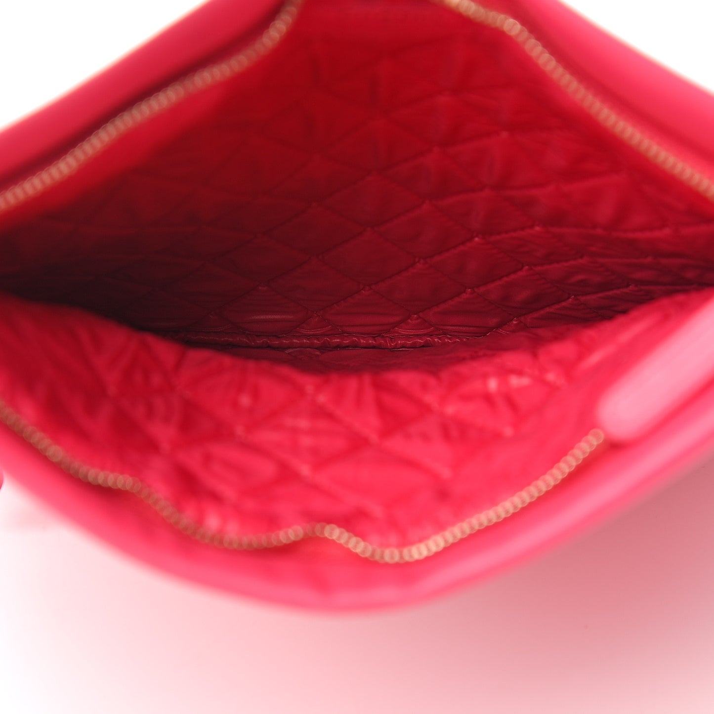 Lambskin Quilted Beauty CC Boy Clutch Fuchsia
